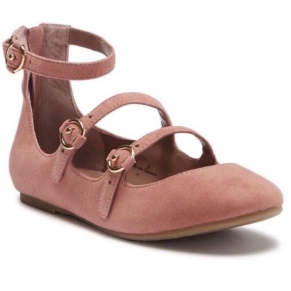 Joie 'Helene' Pink Suede Ballet Flats 38.5